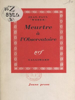 cover image of Meurtre à l'Observatoire